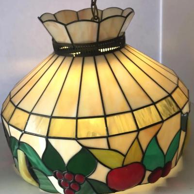 Vintage Stain Glass Light Shade
