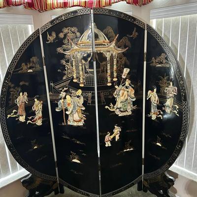 Black Lacker 6ft Asian Art Display