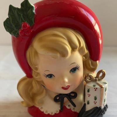 Inarco. Christmas Head Vase. 1962. E184B