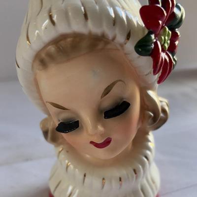 1962. Napco Christmas Head Vase. CX 5409.