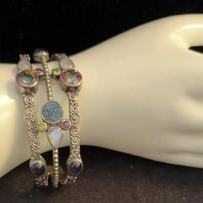 Gorgeous vintage .925 Silver Bracelet By Sajen.