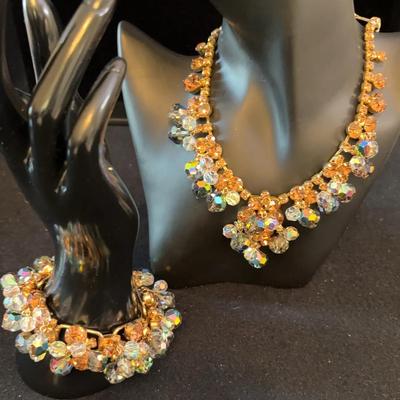 Gorgeous! Set. Vintage Necklace And Bracelet. D&E