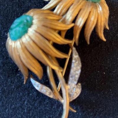 Jomaz Vintage Flower Brooch From The 1950’s. 