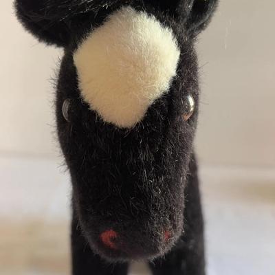 Lovely Steiff Racy Horse. Black And White. 