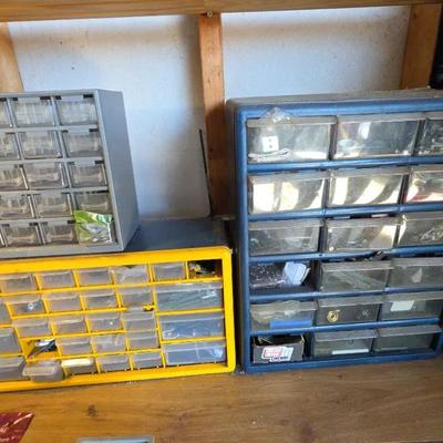 Mini Storage System Including All The items Nail Screws And Other Small items