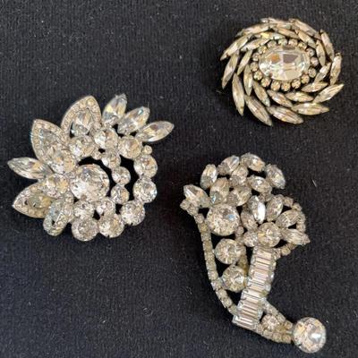 Trio Of Spirals. 2 Weiss, 1 West Germany.  Pins. 