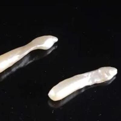 Pearlescent Elongated Baroque Pearls – Organic Shape, 4.5g