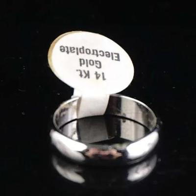 Vintage 14K Gold Electroplated Ring – Size 5.5, (2.1g)