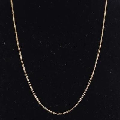 14K Yellow Gold Necklace - Classic 16" Chain (3g)