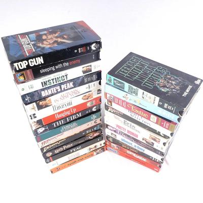 Vintage Action & Thriller VHS Movie Lot – 1990s Blockbusters & Crime Films (12 Tapes)