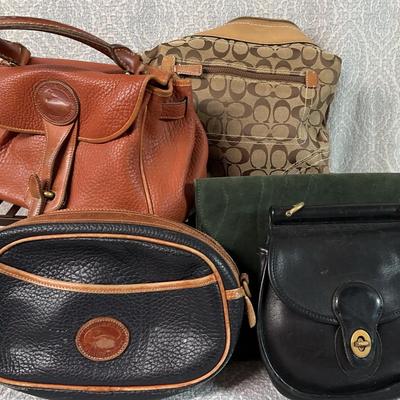 Vintage Couch And Dooney & Bourke Bags