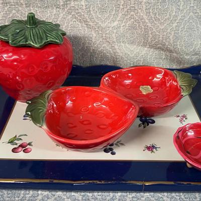 Webster Strawberry Cookie jar 