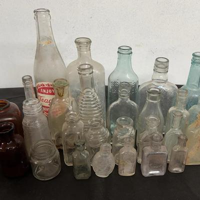 Vintage Bottles And Coca-Cola Crate