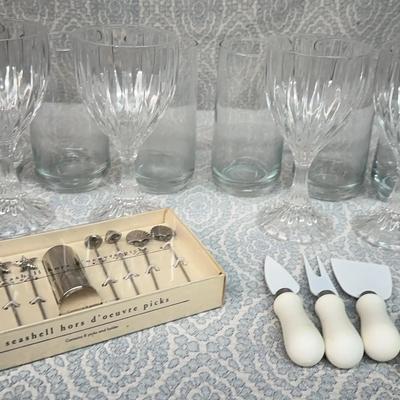 Mikasa Flame D'Amore crystal glasses 
