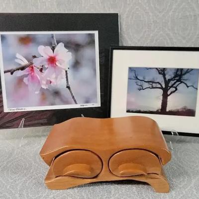 Handcrafted Artsian Carved Jewelry Box And More