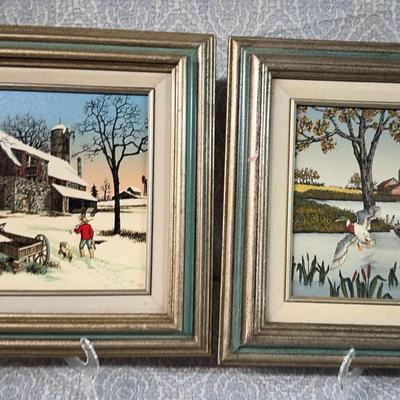 Vintage H. Hargrove "Ducks in Flight" serigraph