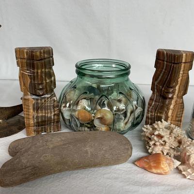 Vintage Onyx Carved Bookends