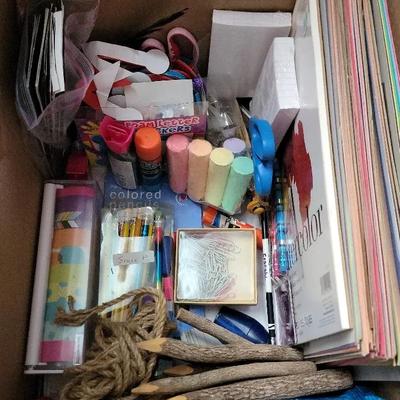 Miscellaneous Assortment Of Craft Supplies 