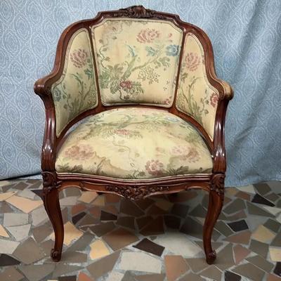 Louis XV style bergère armchair 