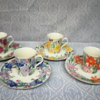 Lenox Mug and dessert plate from the Flower Blossom Collection, designed by Suzanne Clee.