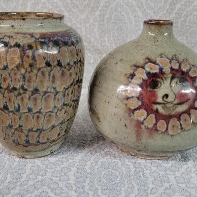 Tonala Pottery Handpainted Vases