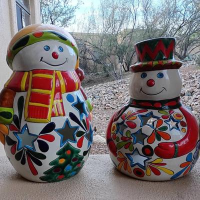 Talavera Snowmen