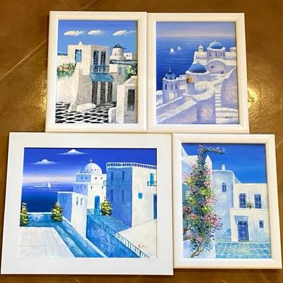 Signed Paintings Of Santorini, Greece