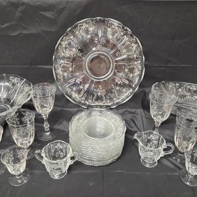 Fostoria "Meadow Rose" Crystal 