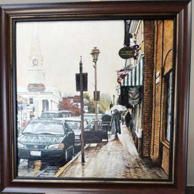 Thomas Akers "Spring Rain" Painting