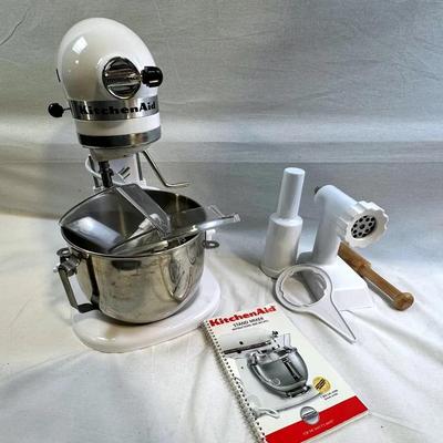 Kitchen Aid Heavy Duty Stand Mixer & Meat Grinder Attachment 