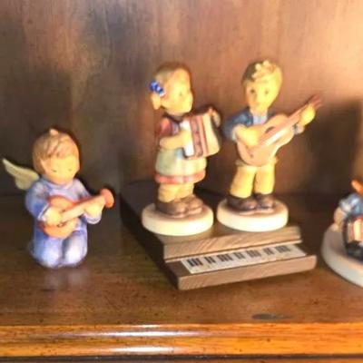 7 Vintage Goebel Hummel Figurines Musical Instruments Theme