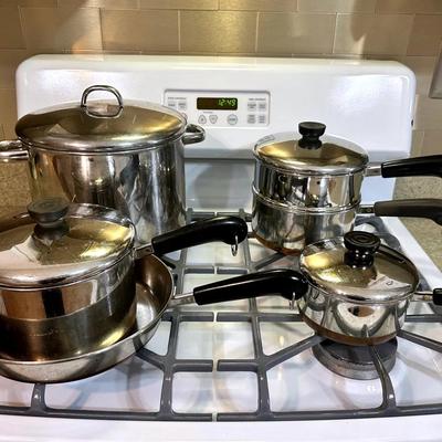 6 Piece Revere Ware Pots And Pans Set