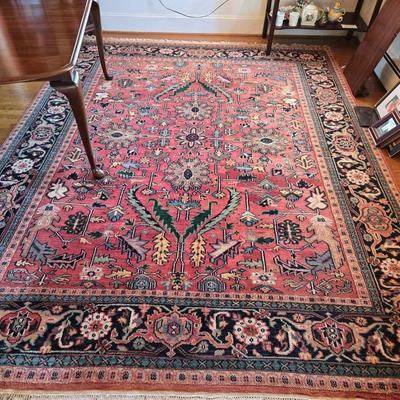Hand Woven Wool Rug India 10' × 8'