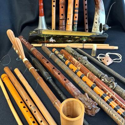 Various Flute Style Instruments From Across The Globe 