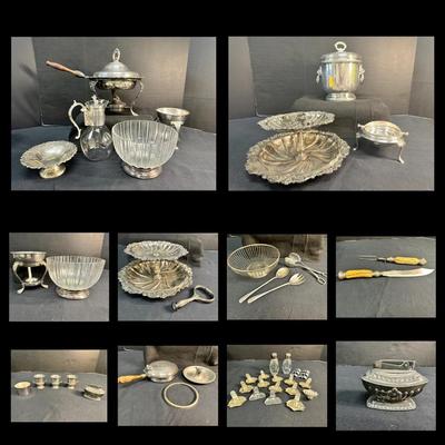 Lot Of Silver plate Items