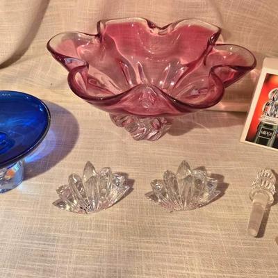 Crystal Decor: Block Poland, Art Glass Bowl, Mikasa +