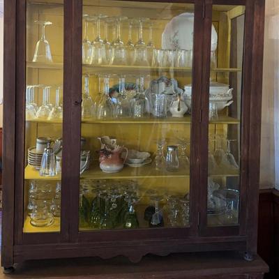 Antique Lockable Display Case
