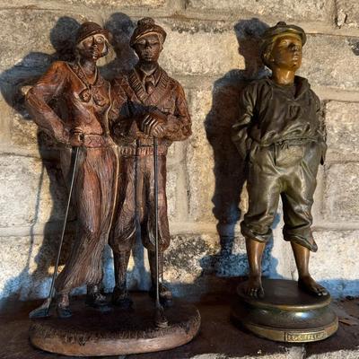 2 Vintage Statues