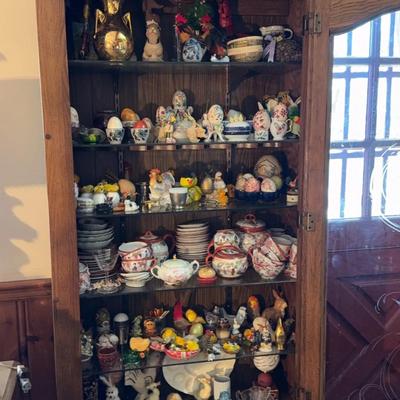 All Items Inside And On Cabinet