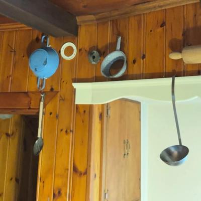 Blue Enamelware, Metal Cookware, Rolling Pin+