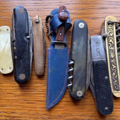 10 vintage Pocket Knives