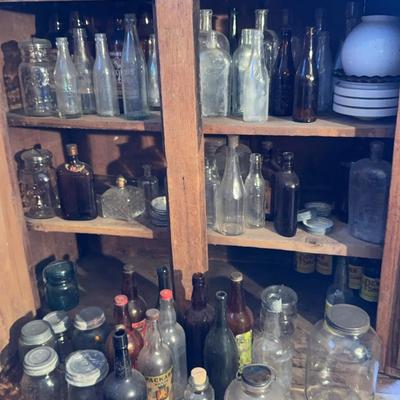 Antique Bottles, Ball Jars, And More