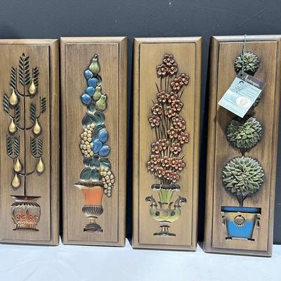 MCM Burwood 3D Fruit & Floral Wall Plaques