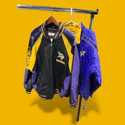 Vintage NFL MN Vikings Athletic Logo Jacket &  Leather Jacket