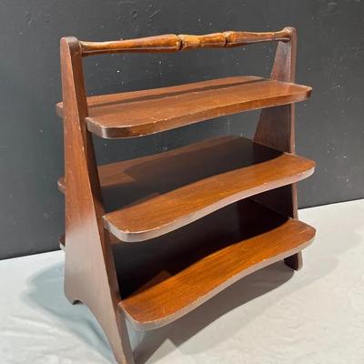 American ‘Whale End’ 19th Century 3 Tier Serving Stand