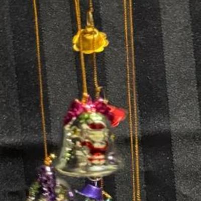 Christmas Bell Hanging Ornament / Wind Chime – Multi-Bell Holiday Décor with Santa Design 