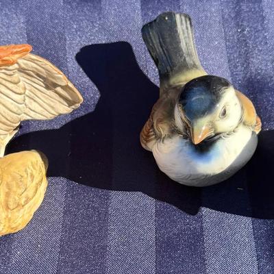 Goebel Hummel Bird Figurines Lot – Duck Family & Bluebirds – West Germany – 4 Pieces 