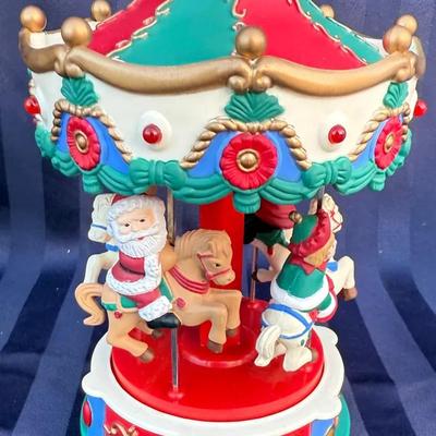 Avon Gift Collection Animated Musical Christmas Carousel – Lighted (1995, In Box)