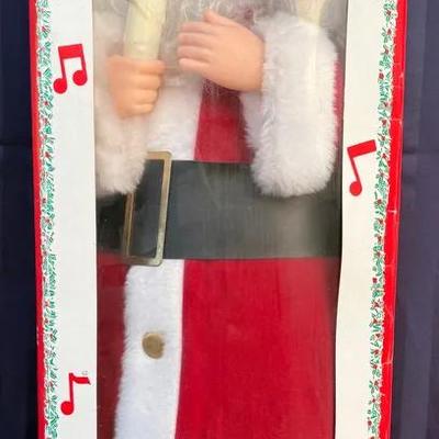 Vintage 24” Animated Santa Claus Figure – Musical & Lighted (Original Box)