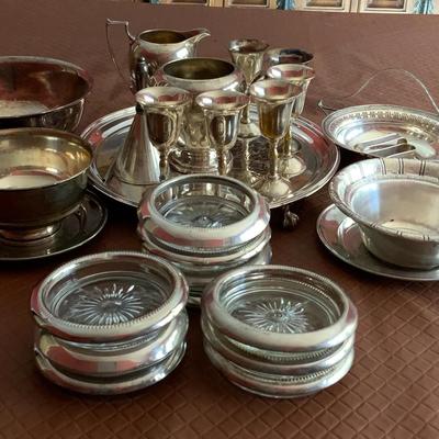 Sterling Silver Serving Accessories And Misc Bowls And Coasters